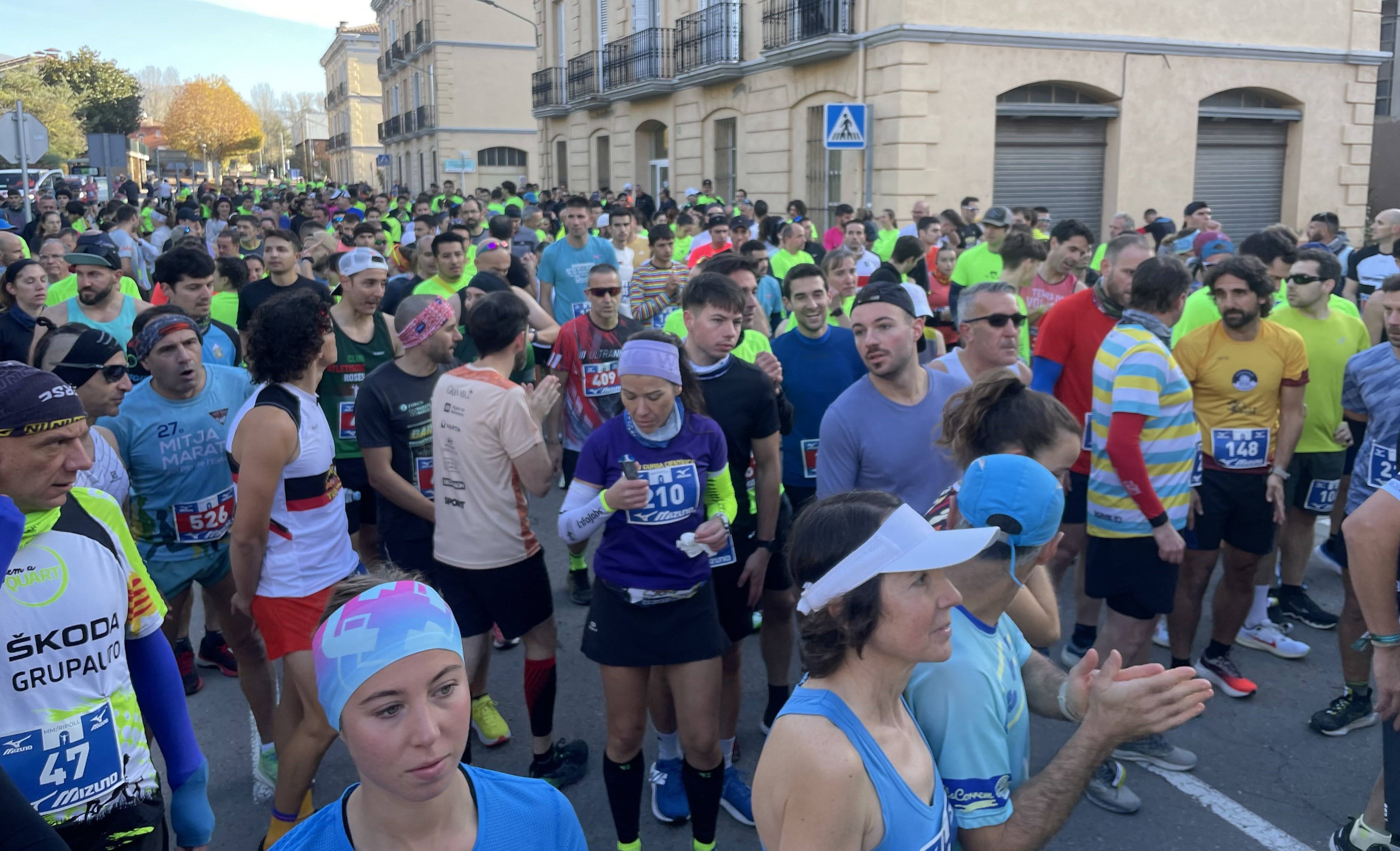 Imatge d'arxiu d'una mitja marató a Ripoll