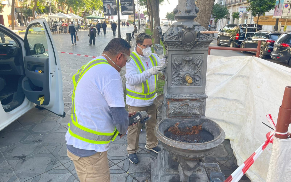 Les reparacions en les fonts de Tarragona van a càrrec del personal de la Brigada Municipal.