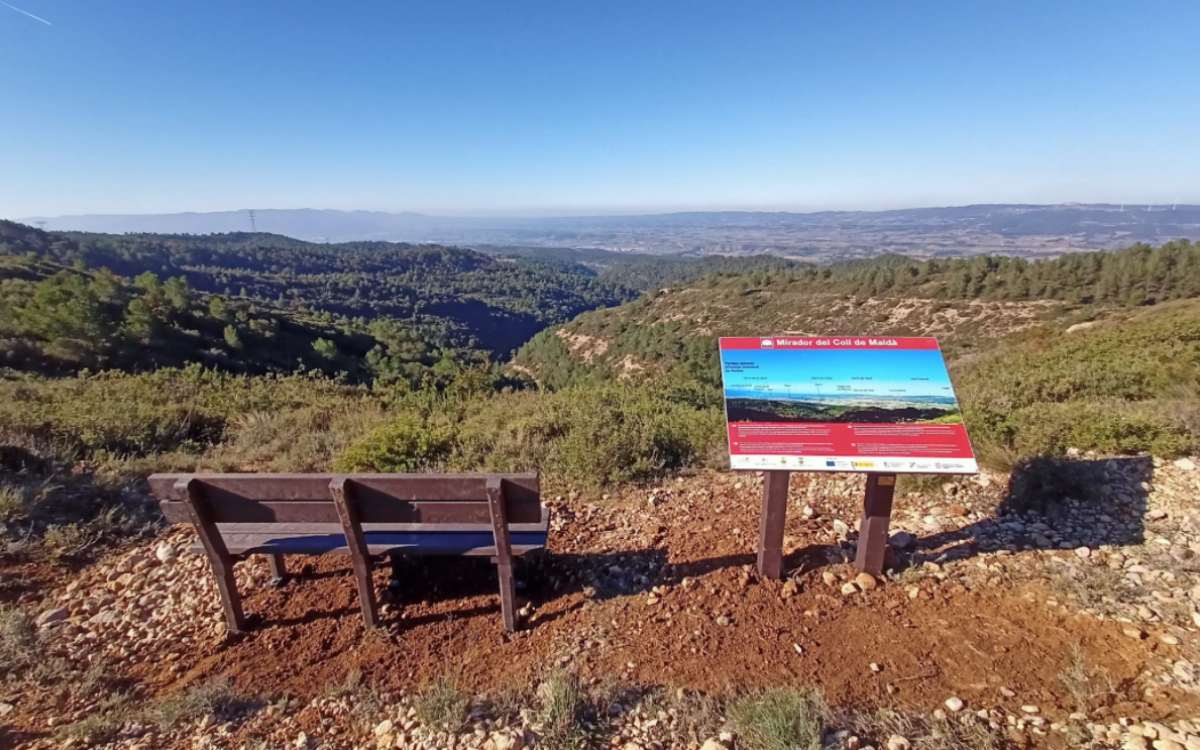 Imatge d'un dels nous miradors de la ruta