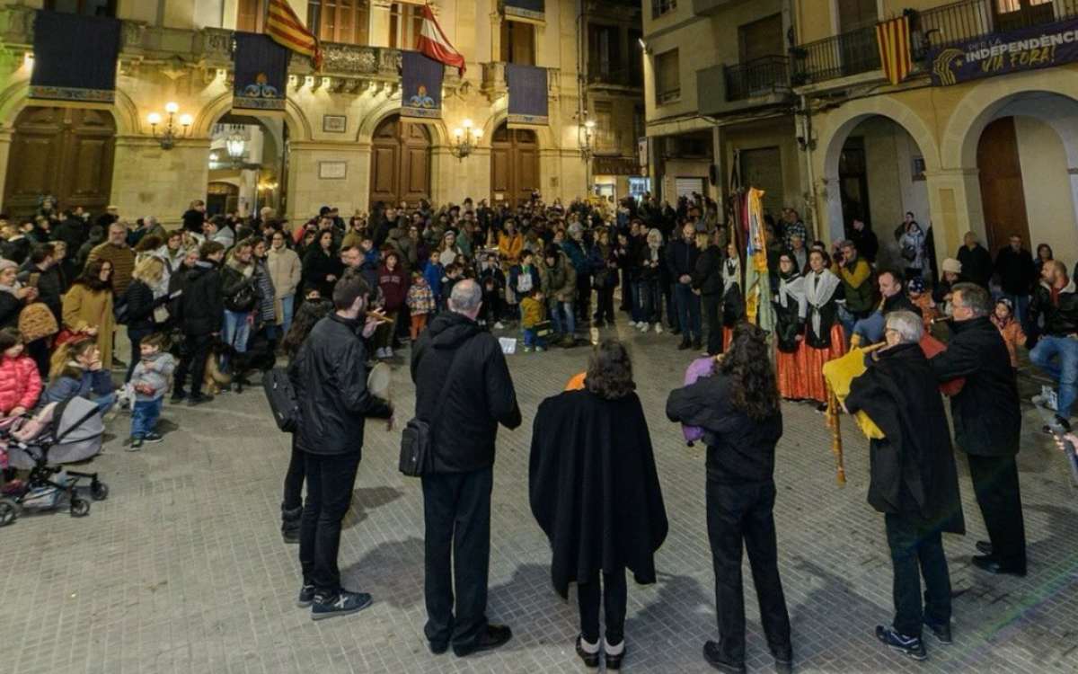 Imatge de la serenata de l'any passat a la plaça del Blat