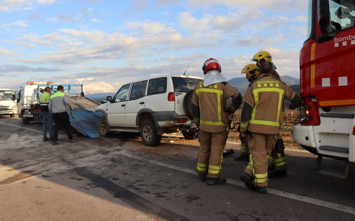 La víctima mortal de l'accident a la C-241D és un home de 79 anys.