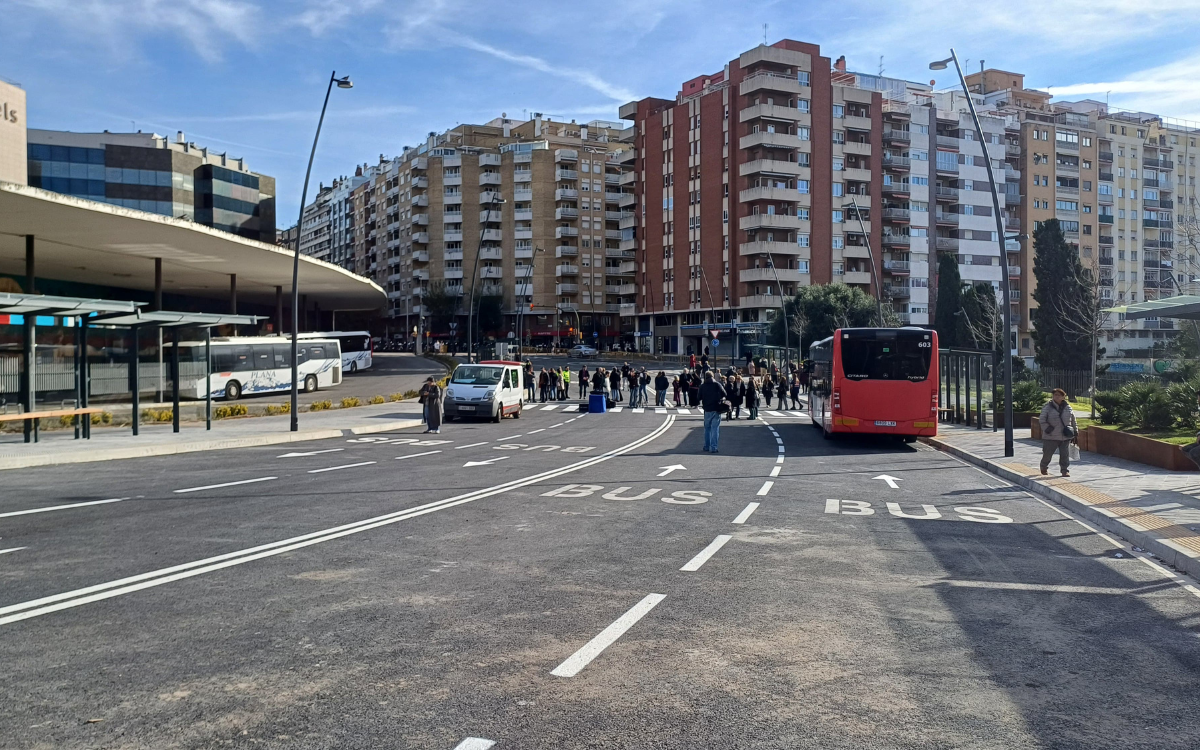 El nou intercanviador de Battestini serà el node dels autobusos de l'EMT a partir del mes de març.