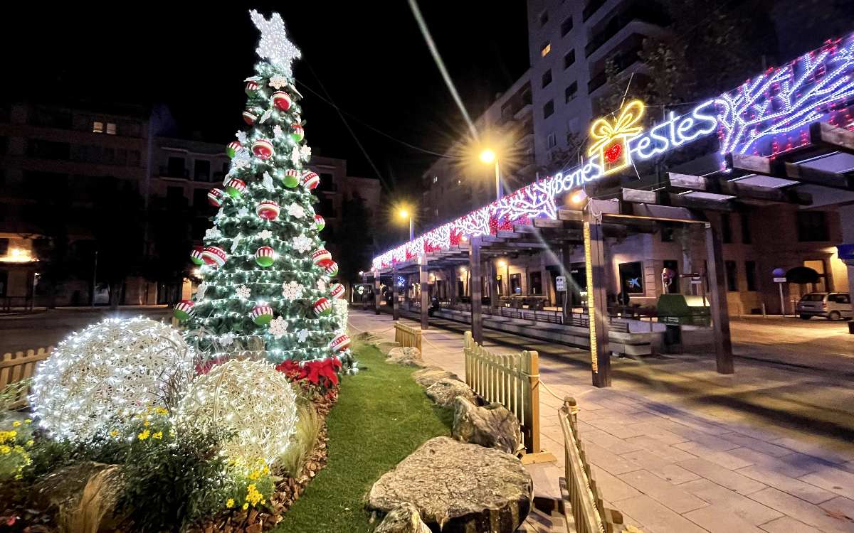 Imatge de l'arbre de Nadal al Pati