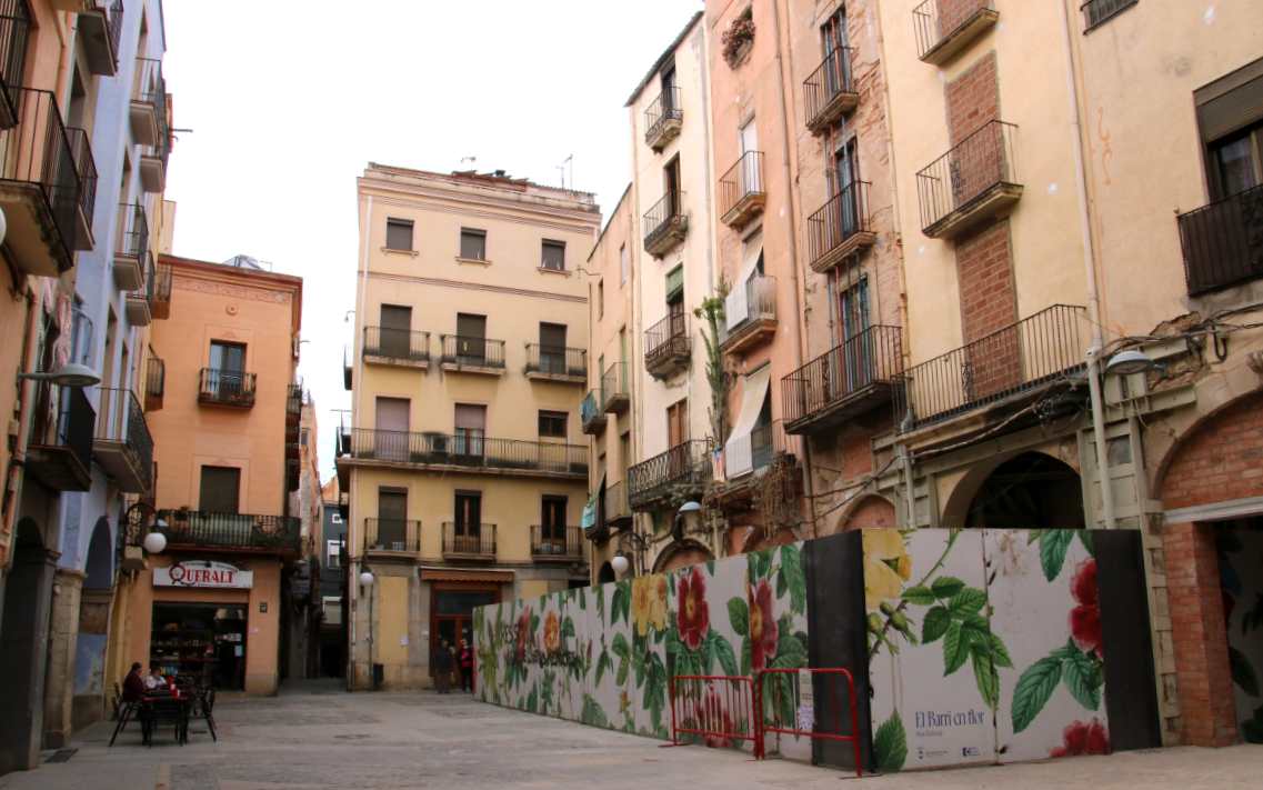 Imatge de la plaça de l'Oli de Valls