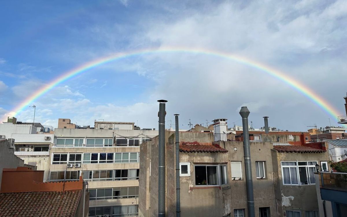 Espectacular arc de Sant Martí vist a Tarragona.