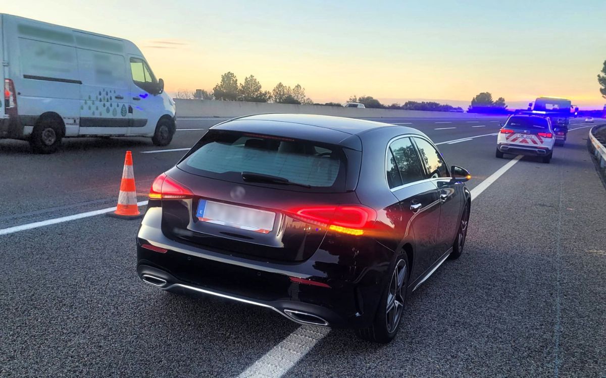 Imatge del vehicle que els mossos van interceptar a Banyeres del Penedès.