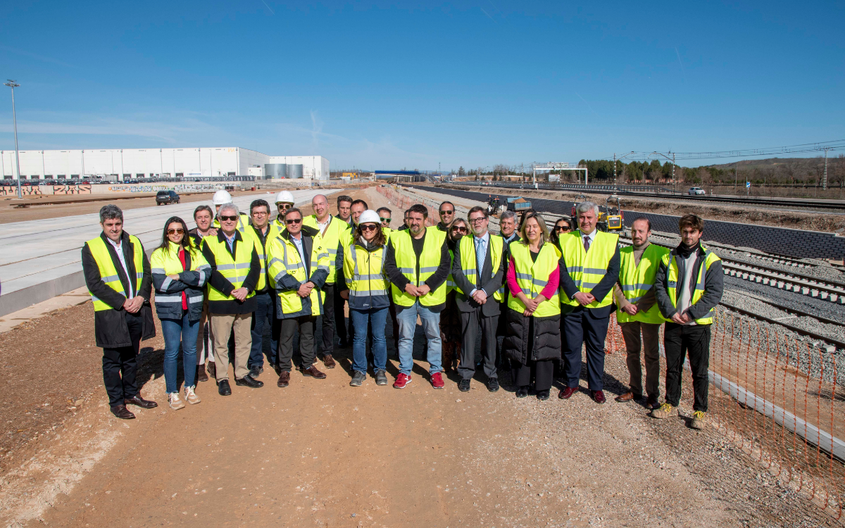 El president del Port de Tarragona, Santiago Castellà, ha visitat les obres de la terminal de Guadalajara-Marchamalo.