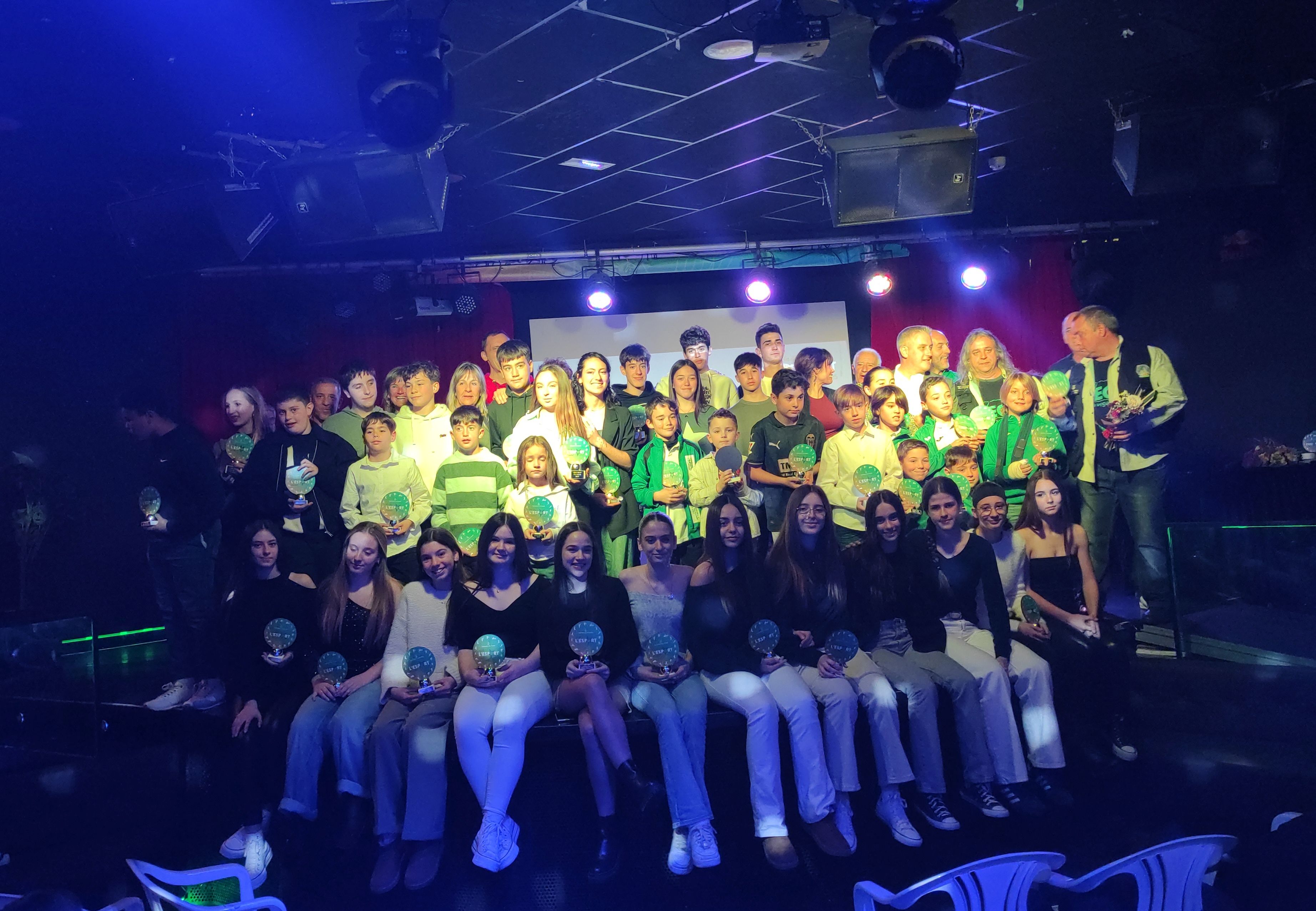 Tots els premiats de la Nit de l'Esport de Calafell