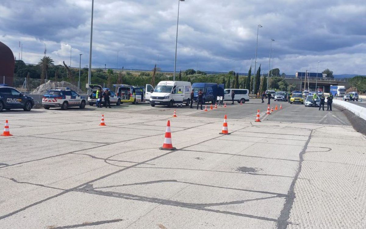 El control policial es va fer al punt quilomètric 257 de l'AP-7, al terme municipal de Vila-seca.