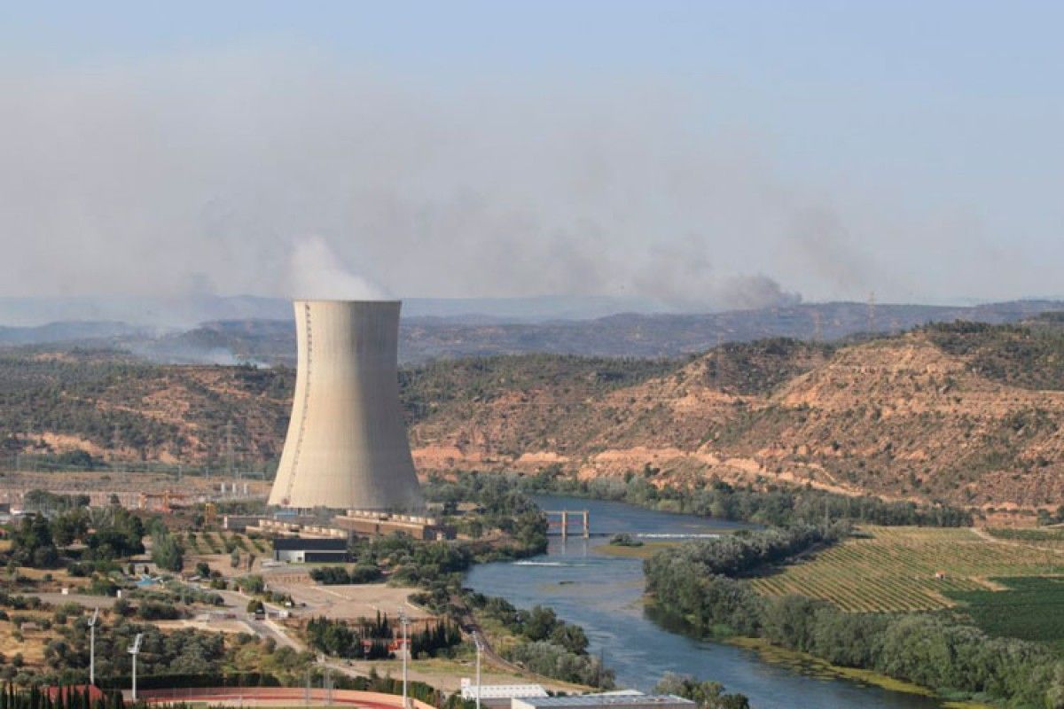 Imatge d'arxiu de la central nuclear d'Ascó.