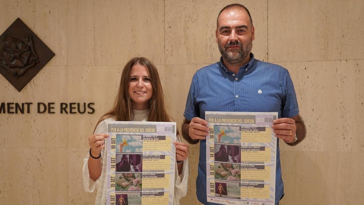 Laura Horcajo i Enrique Martín han presentat les Jornades per a la Prevenció del Suïcidi