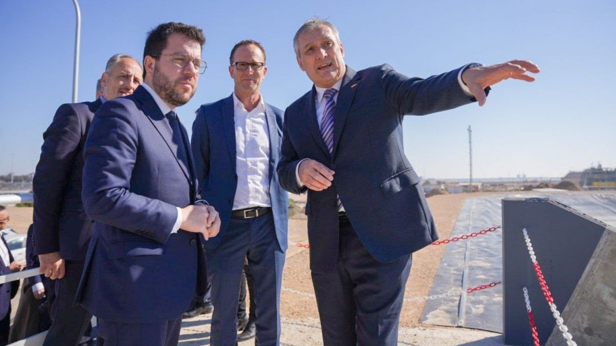 Pere Aragonès ha inaugurat la nova planta de tractament d'aigües industrials d'AITASA a Tarragona.