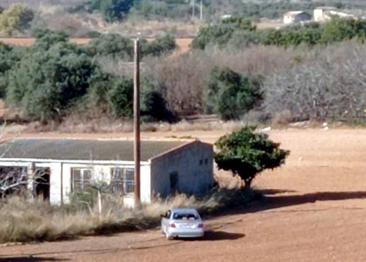 Vista aèria de la masia on es va atrinxerar el pistoler de Tarragona.