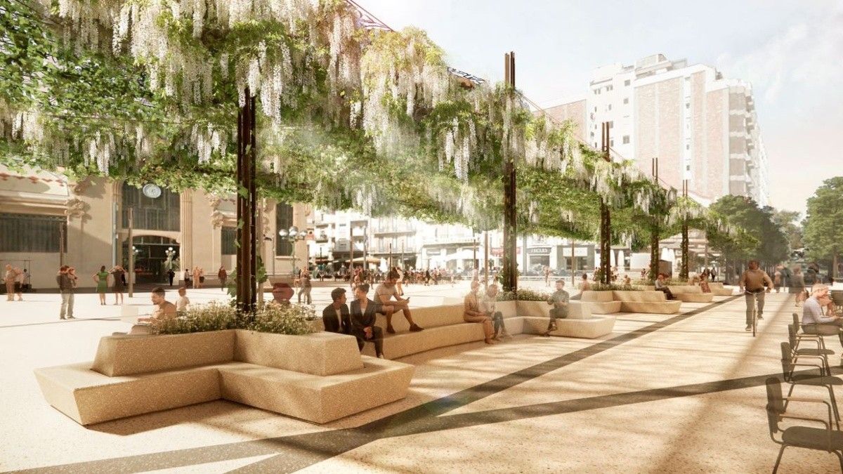 El projecte preveu la instal·lació de la pèrgola entre el carrer Canyelles fins al carrer Soler.